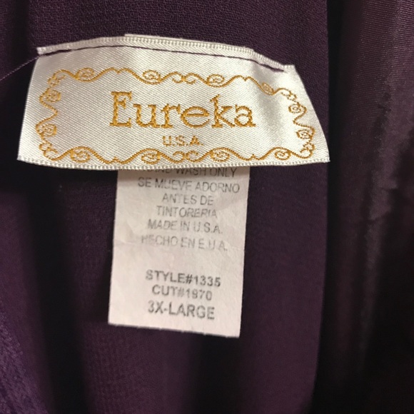 Royal purple full length dress gown - Picture 6 of 8