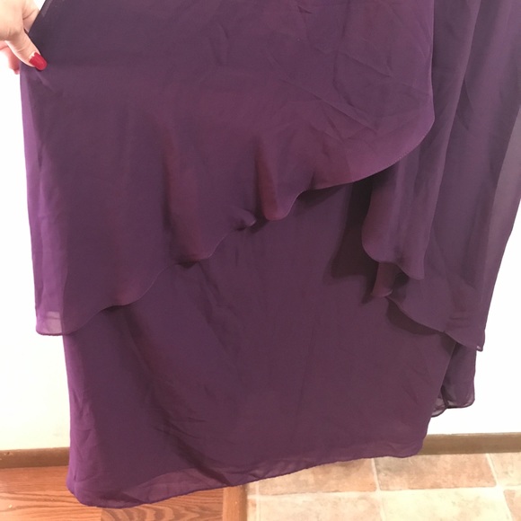 Royal purple full length dress gown - Picture 8 of 8