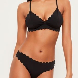 Scalloped bikini set