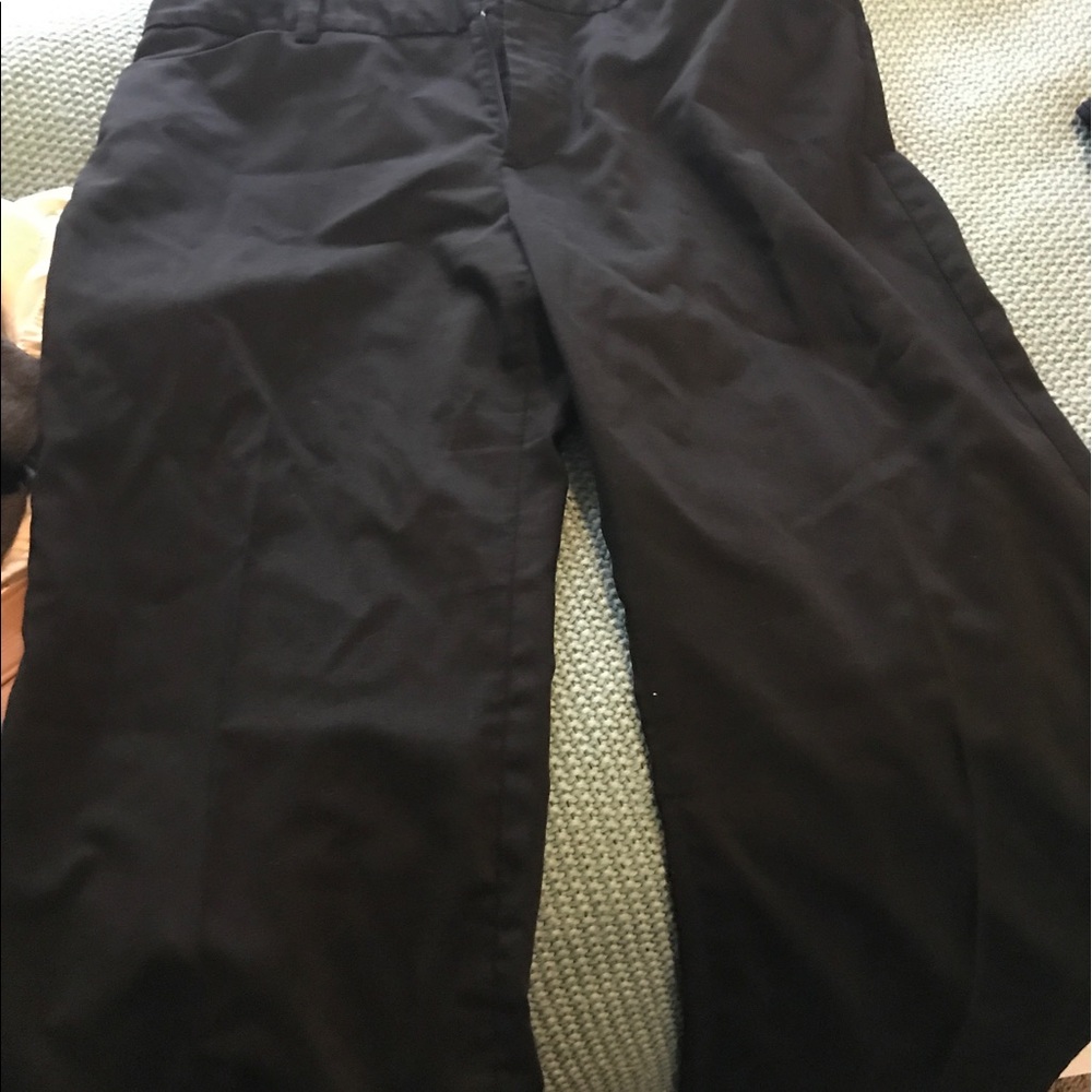 Black wide leg pants