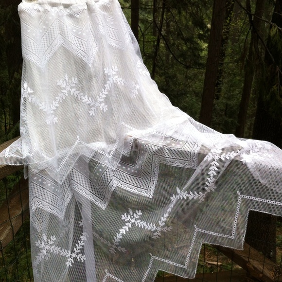 Sold×HP×Whitetied bathing suit cover up/over skirt - Picture 4 of 4