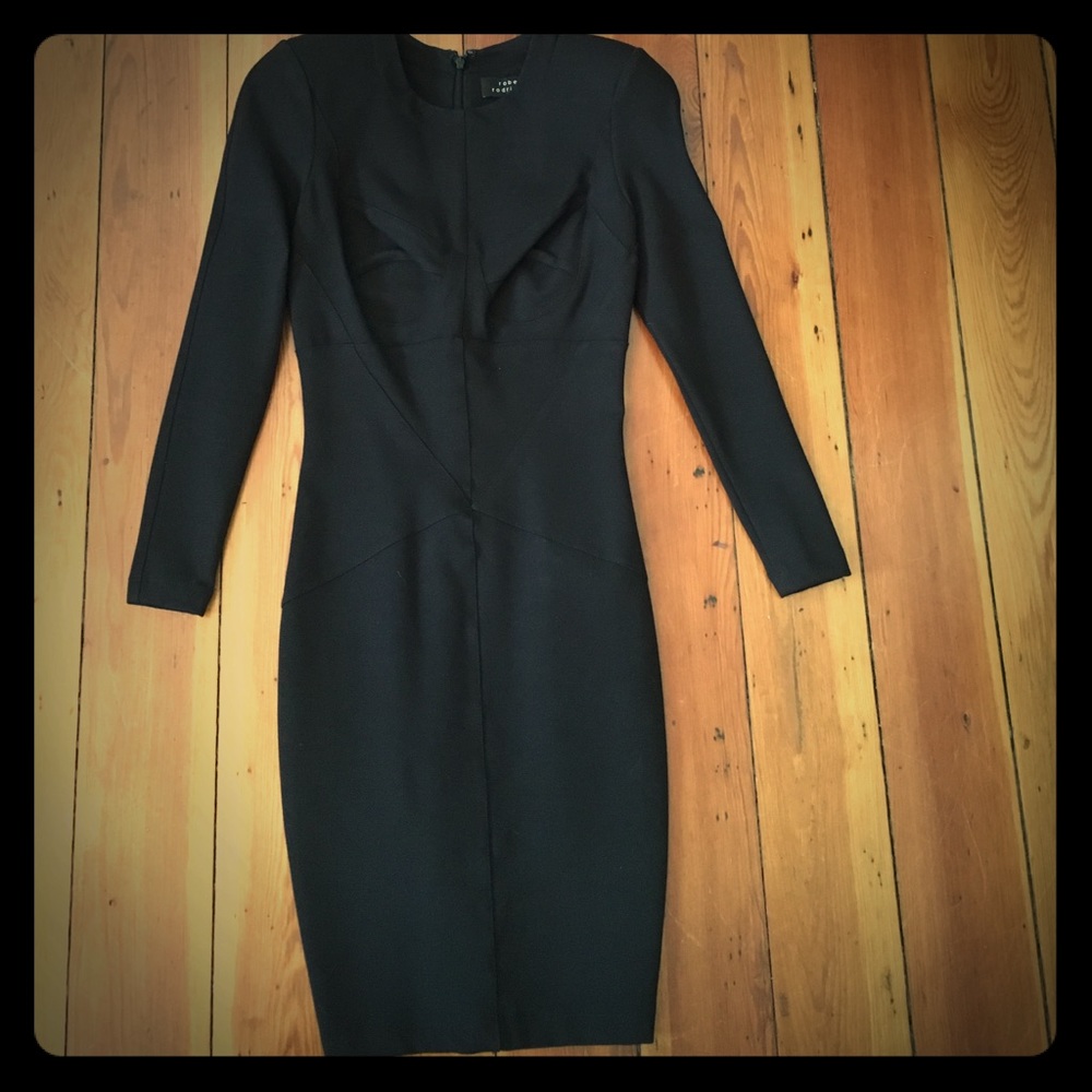 Robert Rodriguez size 0 black long sleeve dress