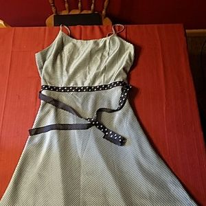 Black and white gingham plaid dress