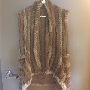 Real fur vest