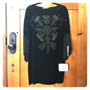 NWT Stella McCartney black embellished stud dress