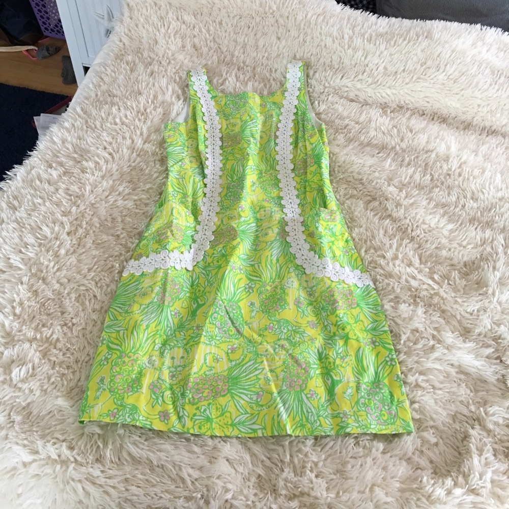 Lilly Pulitzer Shift Dress in Crazy Cat House
