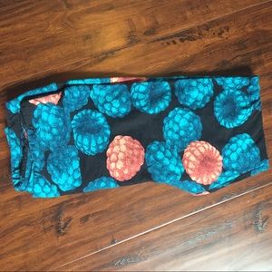 Lularoe OS leggings blackberry raspberry print