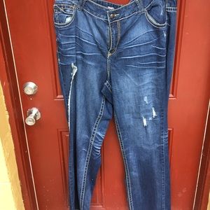 Lane Bryant distressed pants!!!