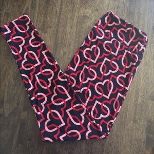 LulaRoe TC Heart Leggings