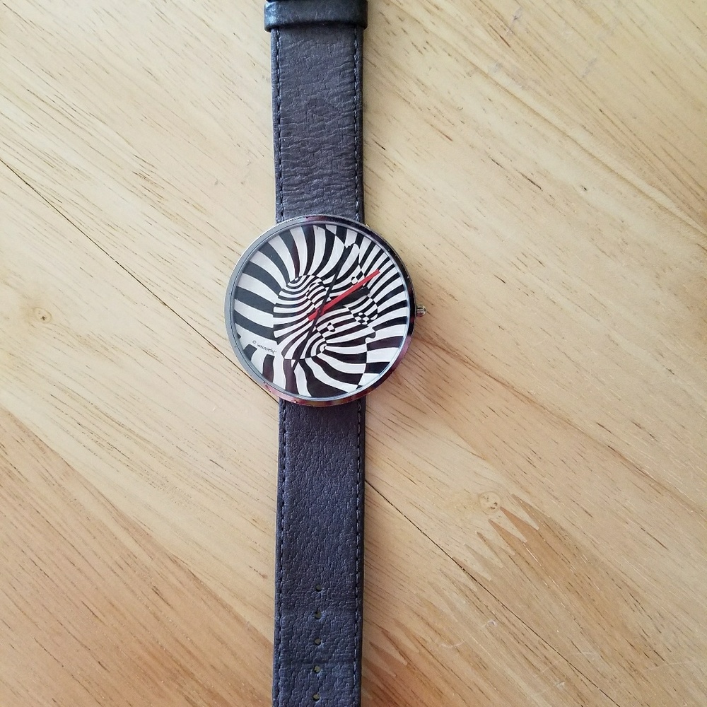 Bulova Victor Vasarely zebra Artist's Watch
