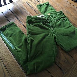 Pilcro and the Letterpress avocado green corduroy