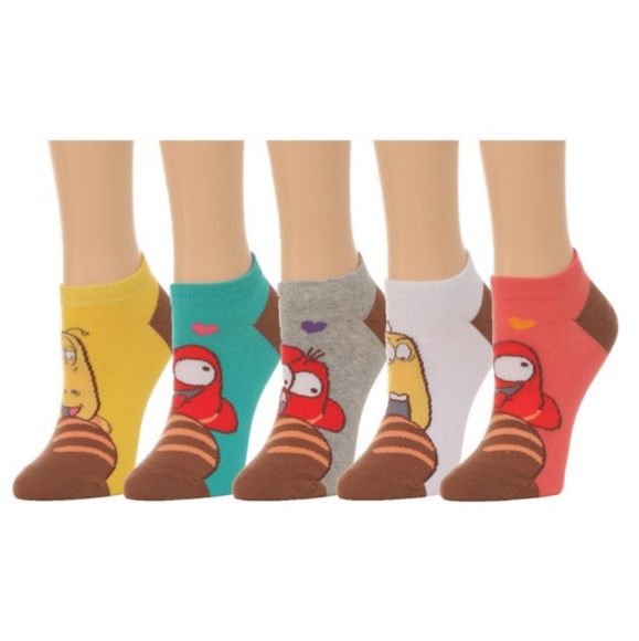 Larva Character Ankle Socks For Women -10 Pair Set - Picture 2 of 3