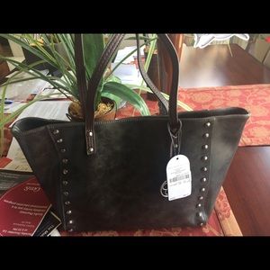 Jessica Simpson NWT Grey/ Brown Handbag Tote New!