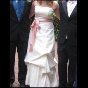 Jessica McClintock White Prom Dress