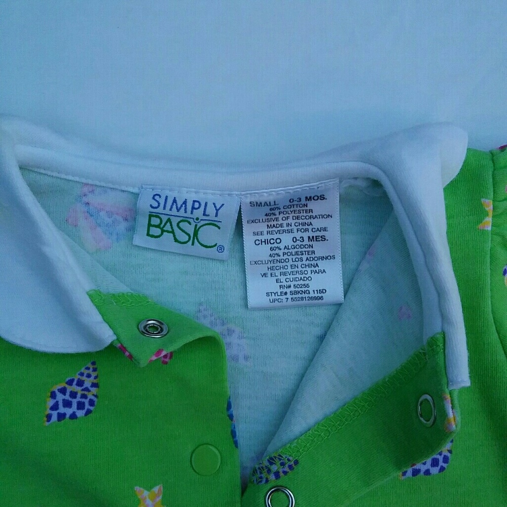 Simply basic romper 0-3M - Picture 3 of 3