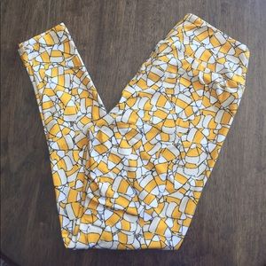 LulaRoe OS Candy Corn Leggings