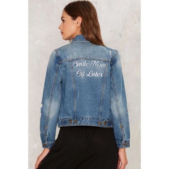 Nasty Gal Cry Later Denim Jacket - Picture 2 of 7