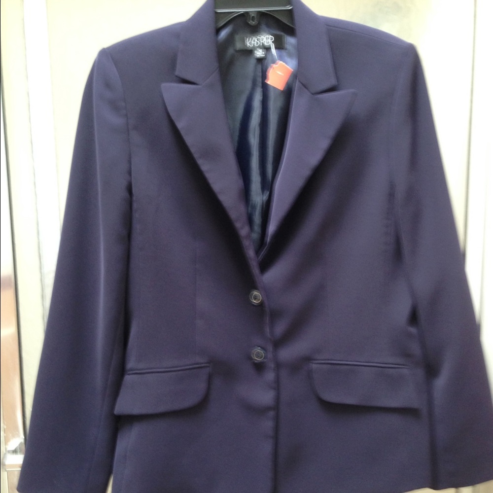 New Without Tag Kasper Blue Blazer; size 12; $25