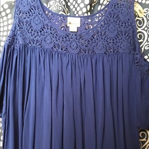 Royal blue, cold shoulder