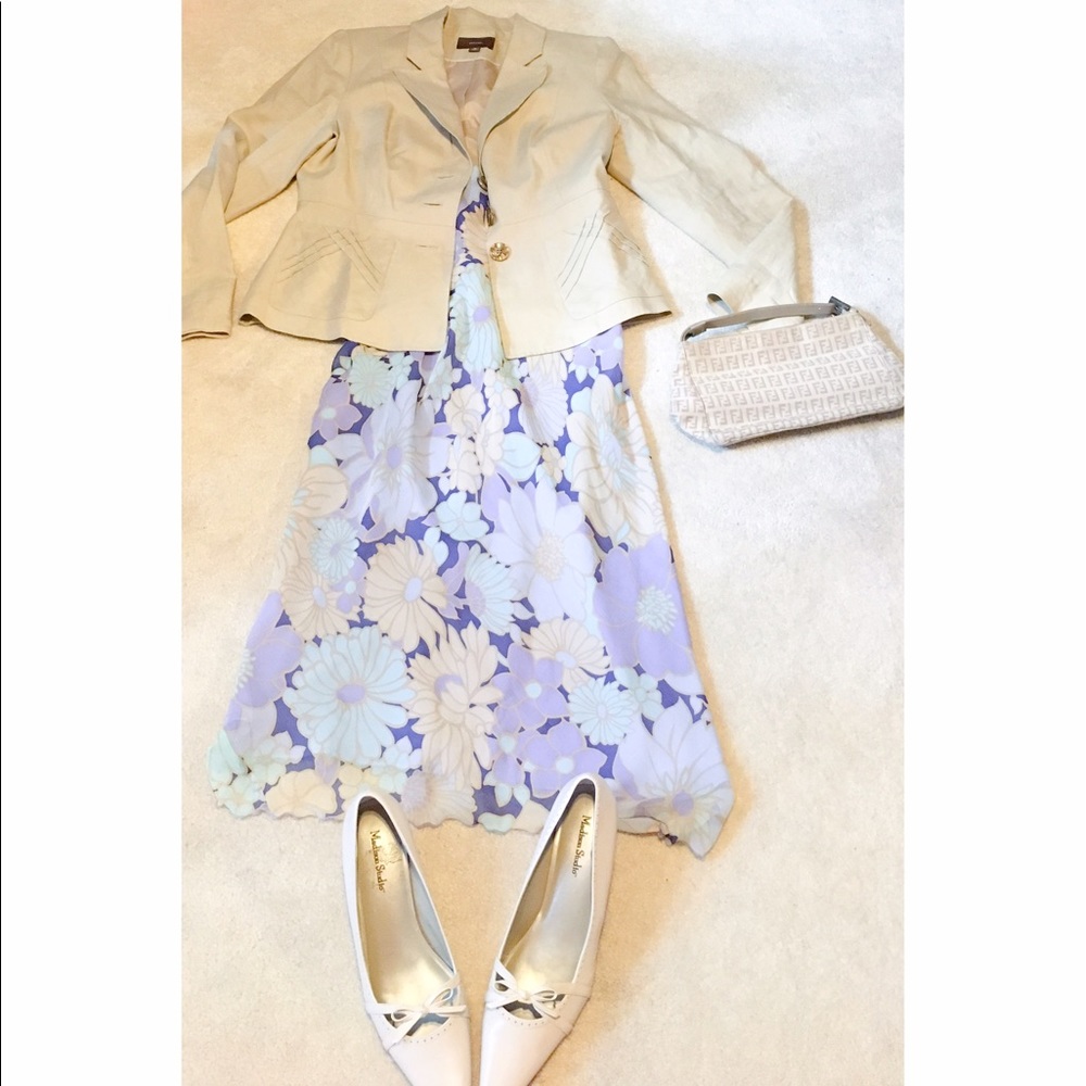 NWOT Merona tan cotton blazer size 10