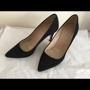 JCrew Everly Suede Black pumps