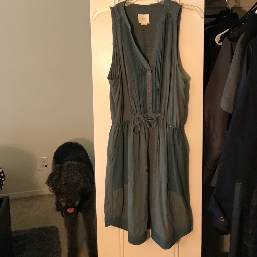 Dark olive green Maeve dress