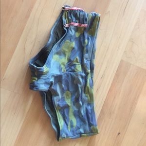 Camo short bikini bottoms