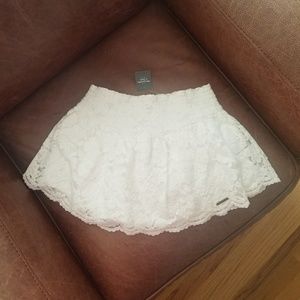 A & F Scalloped Edge Miniskirt