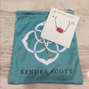 NWT Kendra Scott Elisa Pendant Necklace in Magenta