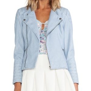 *2 DAY SALE* Lovers + Friends Blue Leather Jacket