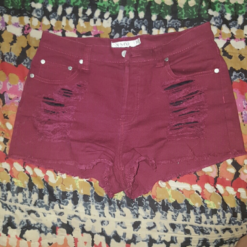 Mink pink Slasher high rise Shorts Medium