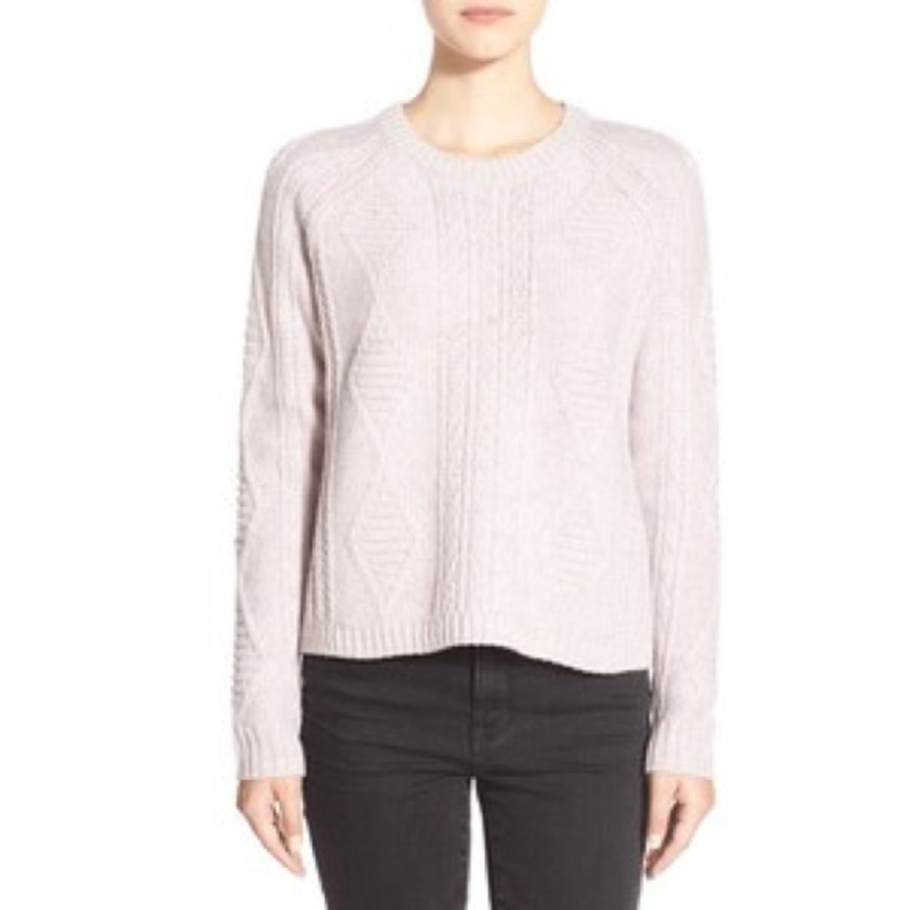 Madewell Palisade Back-Zip Sweater Purple