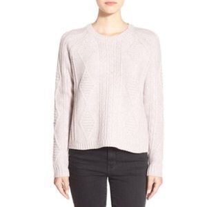 Madewell Palisade Back-Zip Sweater Purple