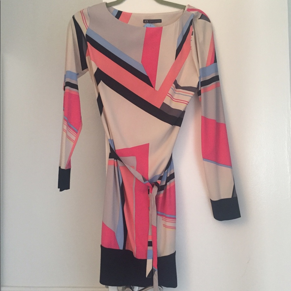 Armani Exchange Long Sleeve Dress