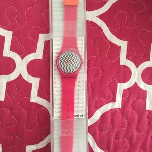 BRAND NEW Pink Swatch Watch