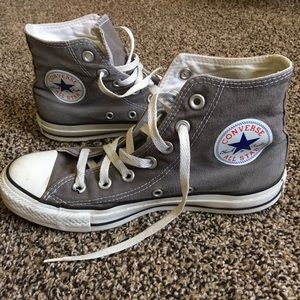 Gray High Top Converse