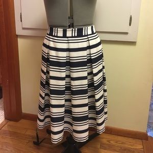 Striped Midi Skirt