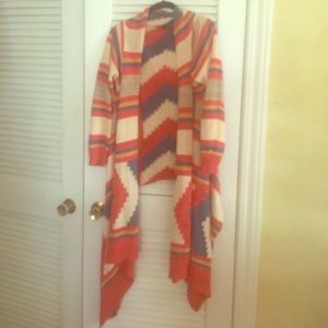 Lauren Ralph Lauren Aztec Open Sweater