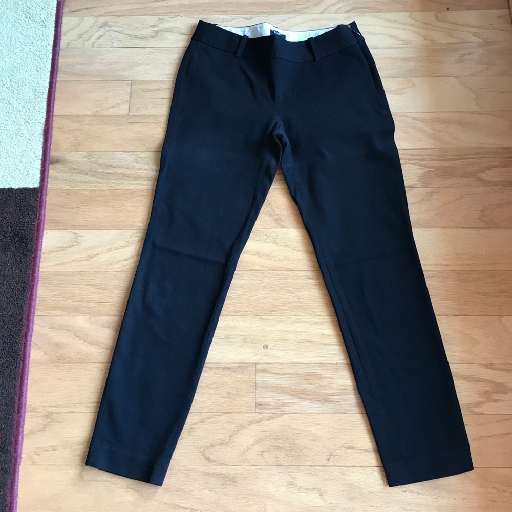 J Crew city fit black skinny dress pants