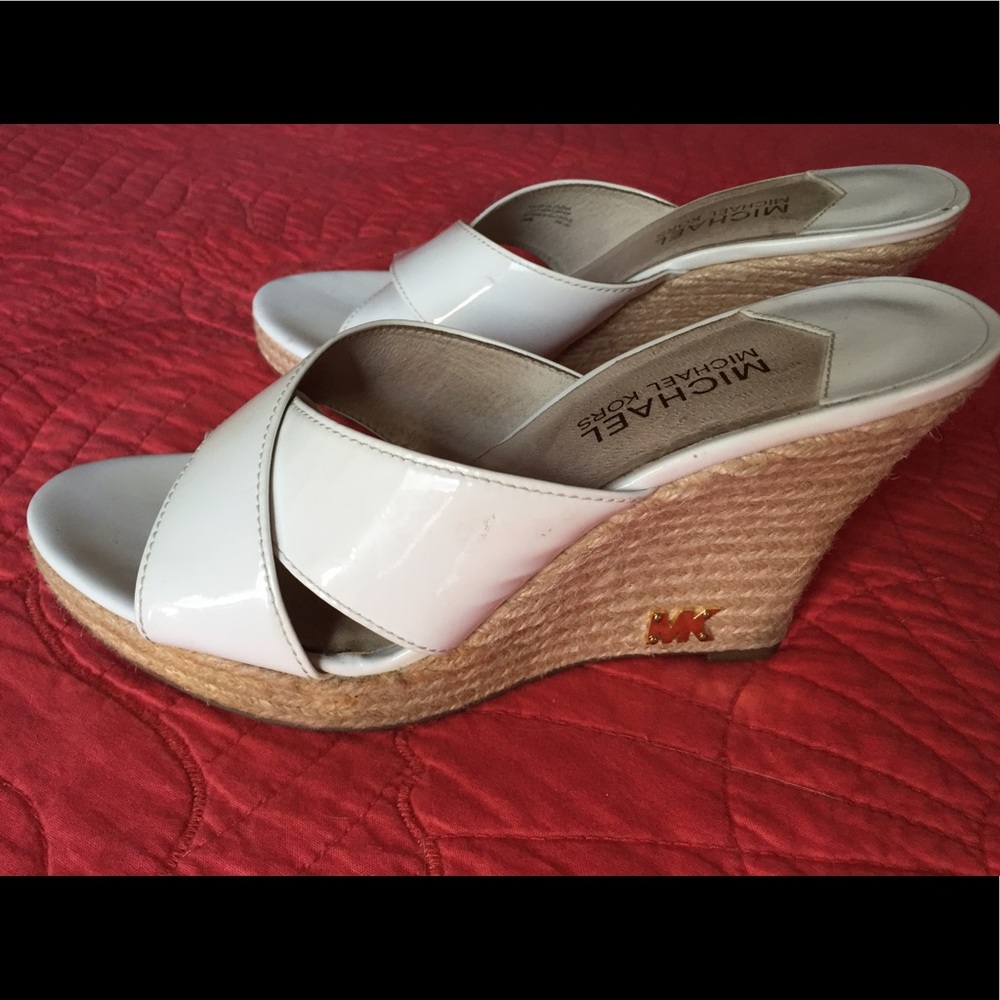 💯Authentic MK espadrille wedge,