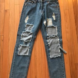 Ripped jeans, new