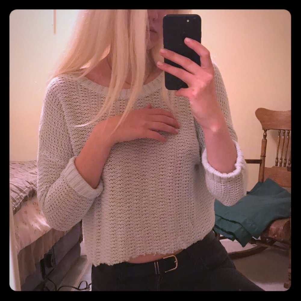 Light blue light sweater