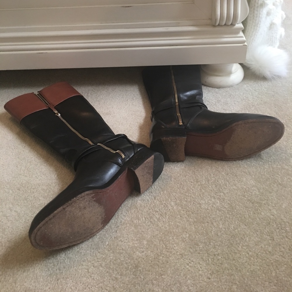 EUC Leather Coach tall boots - Picture 4 of 5