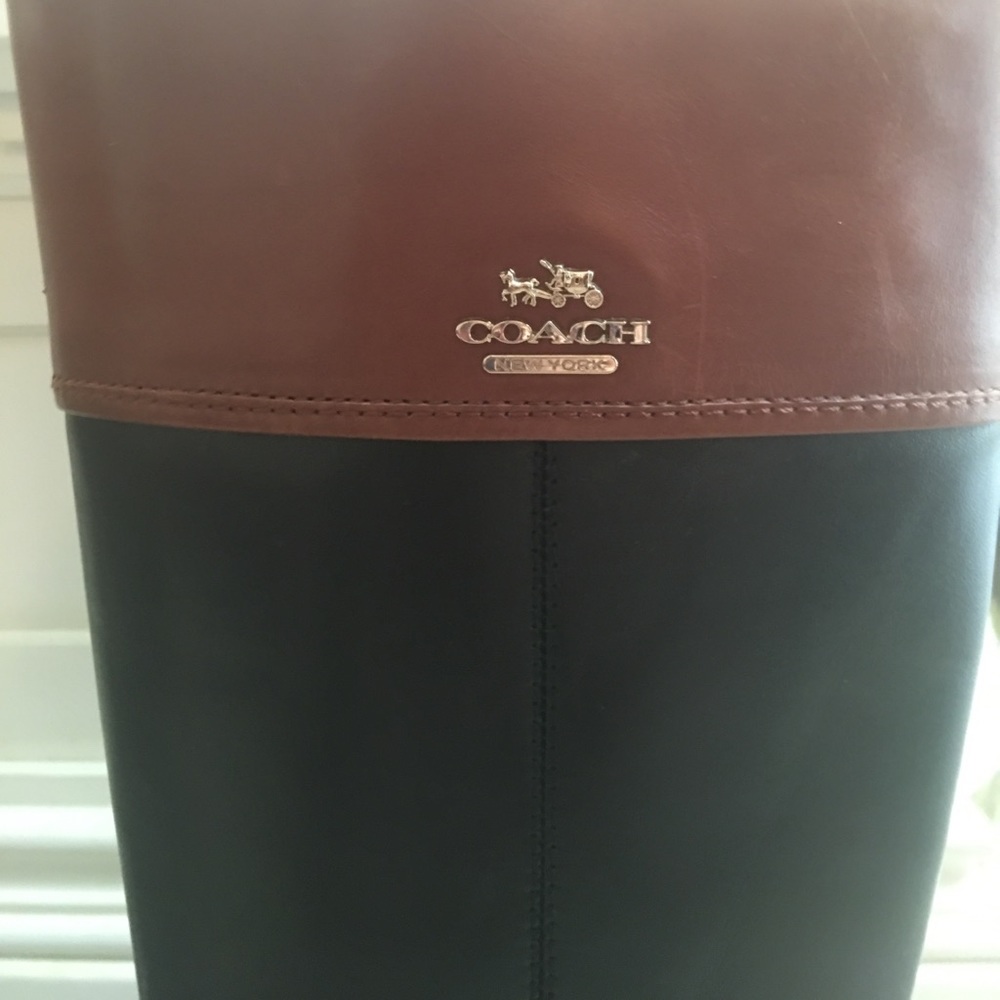 EUC Leather Coach tall boots - Picture 5 of 5