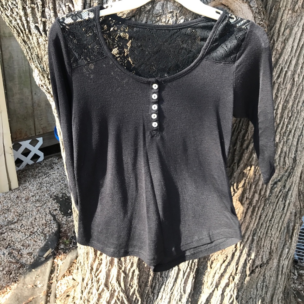 Black Lace Top