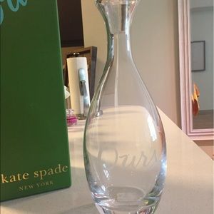 Kate Spade "Ours" Wine Decanter