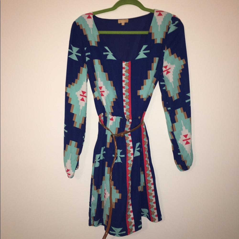 Aztec Dress with Belt!