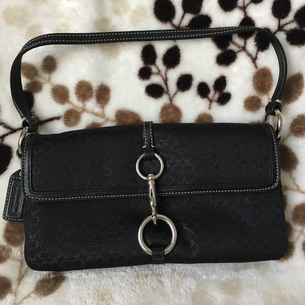 Coach black clutch