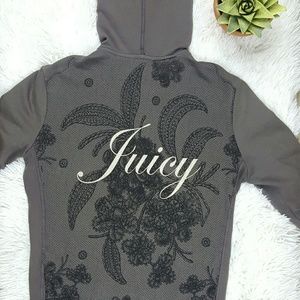 SALE ⤵JUICY COUTURE ~ Zip Up Sweater Hood ~ Lg