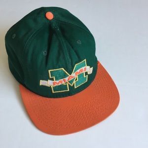 Vintage University of Miami Hurricanes SnapBack.